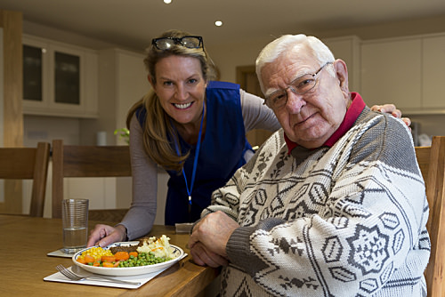 Disability Support Worker Smiling with Client