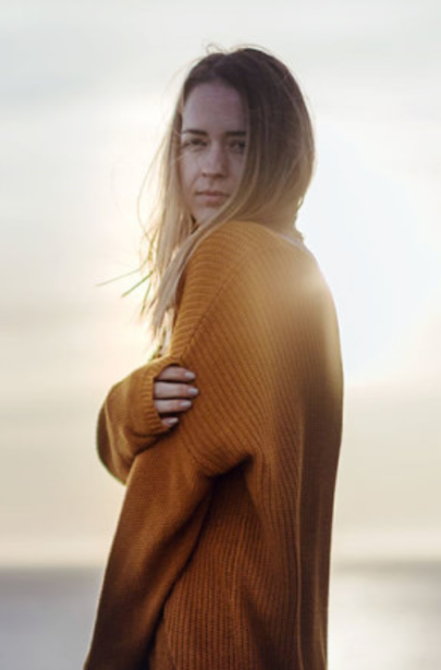 Girl in woolen jumper