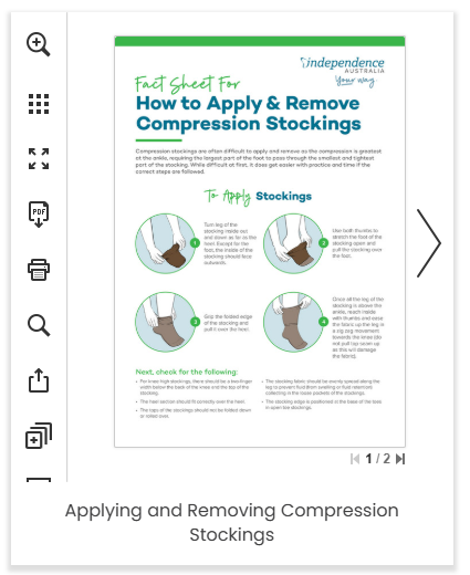 Applying and Removing Compression Stockings