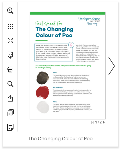 The Changing Colour of Poo
