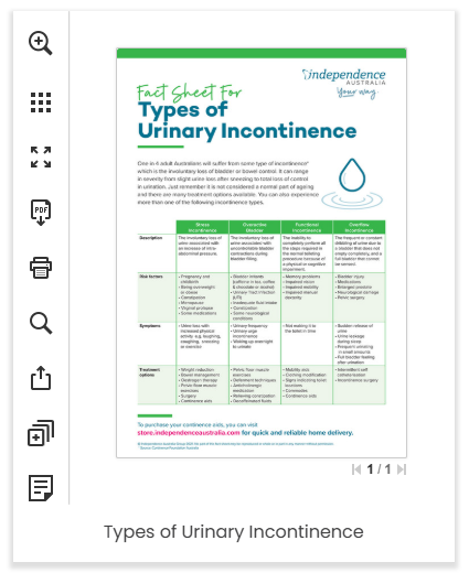 Types of Urinary Incontinence